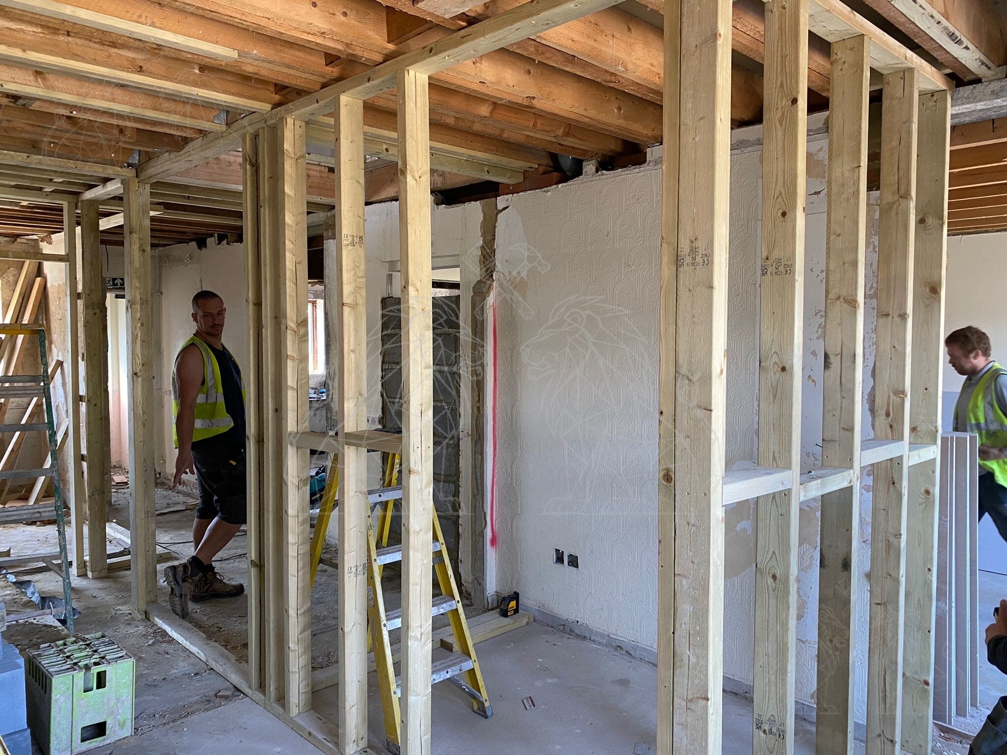 New internal studwork