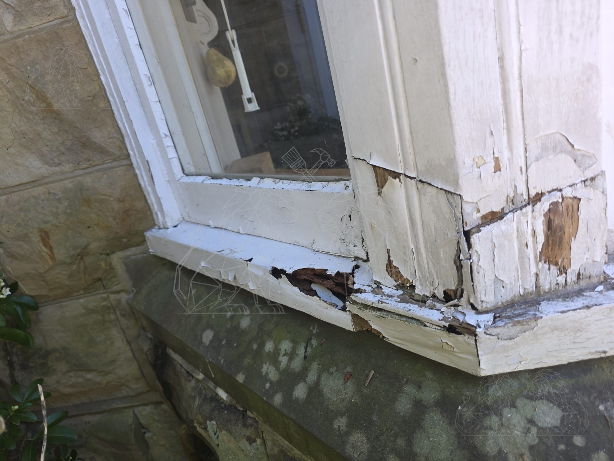Window frame repair preparation